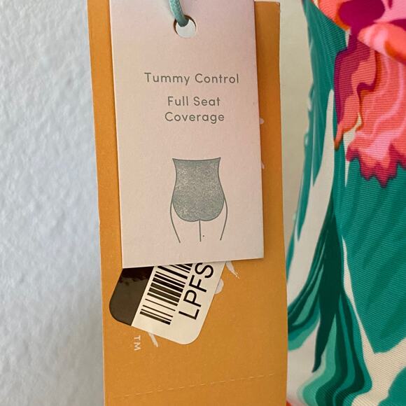 NEW KONA SOL Tropical Floral One Piece Swimsuit Small Colorful Full Coverage - Picture 5 of 7